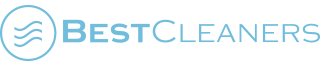 Best Cleaners NY logo featuring the brand name in blue, representing expert dry cleaning and laundry services in New York.