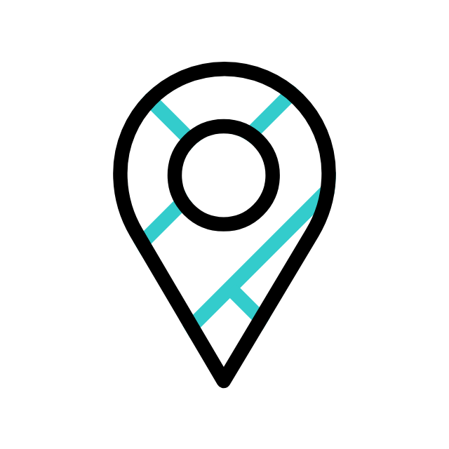 Location pin icon representing Best Cleaners NY services in Loudonville, NY, emphasizing convenience and accessibility for dry cleaning and laundry services.